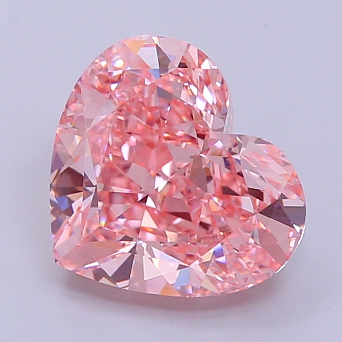 3.6ct Heart Fancy Intense Pink VVS2 IGI