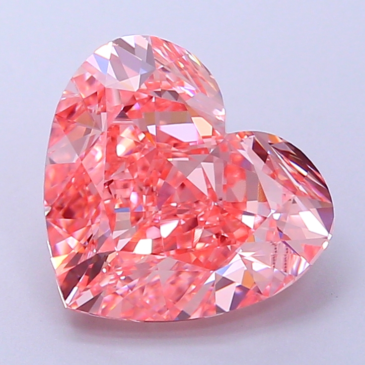 3.5ct Heart Fancy Vivid Pink VVS2 IGI