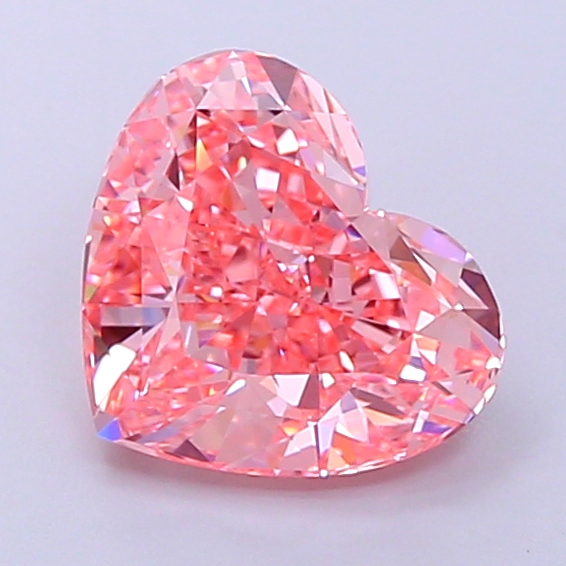 3.3ct Heart Fancy Vivid Pink VS1 IGI