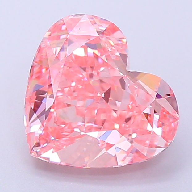 3.2ct Heart Fancy Vivid Pink VVS1 IGI