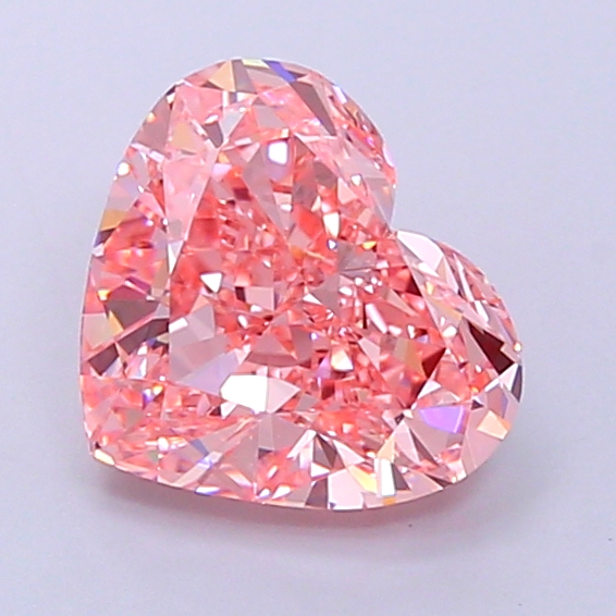 3.0ct Heart Fancy Vivid Pink VVS2 IGI