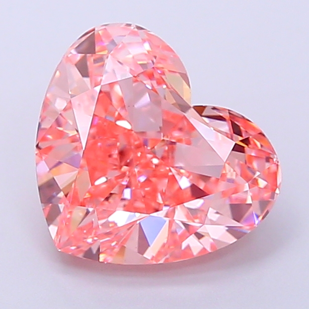 2.8ct Heart Fancy Vivid Pink VS1 IGI