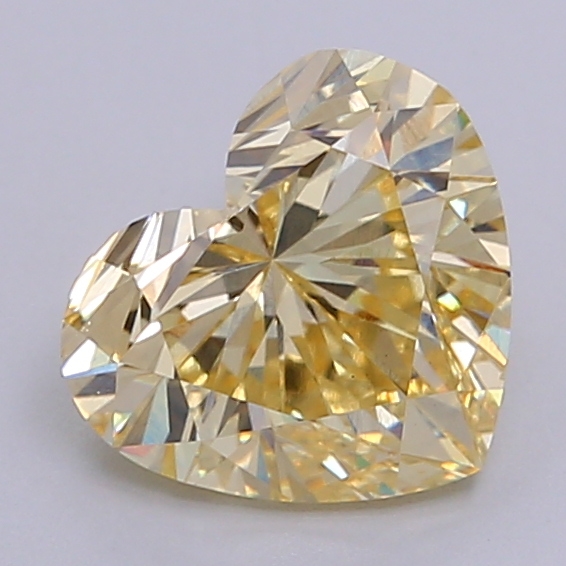 1.7ct Heart Fancy Intense Yellow VS1 IGI