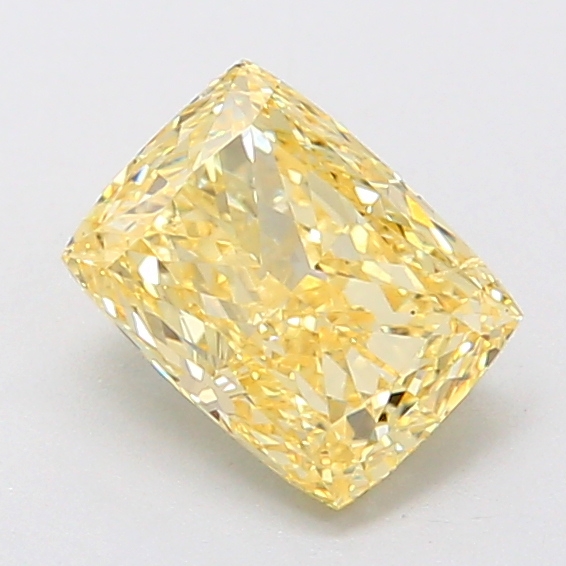1.0ct Cushion Modified Fancy Intense Yellow SI1 IGI