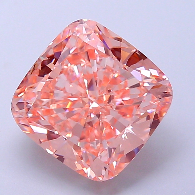 4.0ct Cushion Brilliant Fancy Intense Pink VS1 IGI