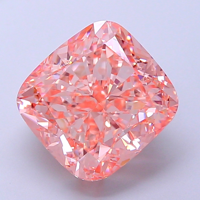 4.0ct Cushion Brilliant Fancy Intense Pink VS1 IGI