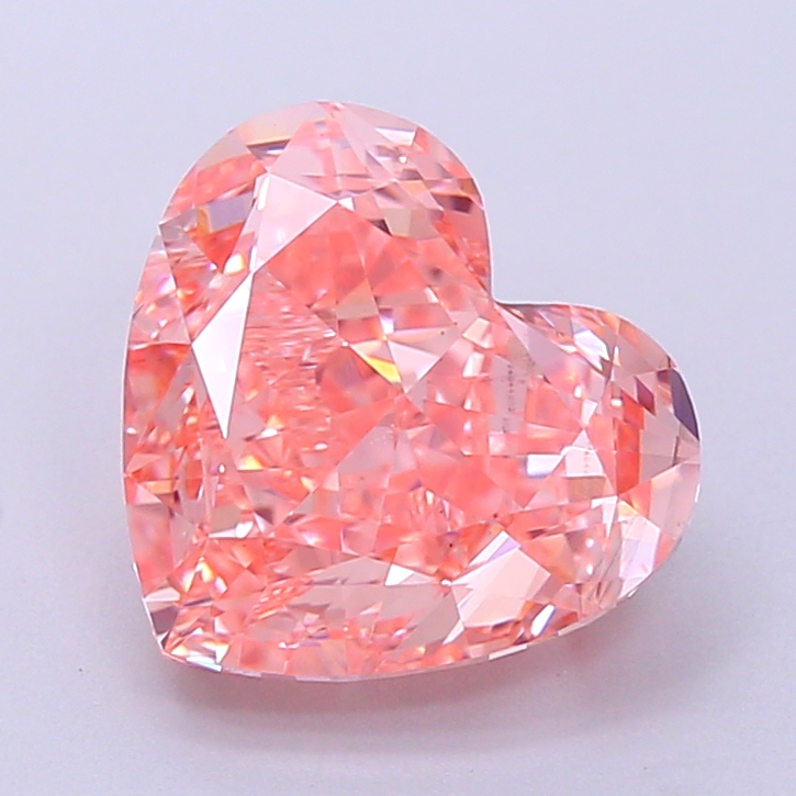 2.5ct Heart Fancy Vivid Pink VS1 IGI