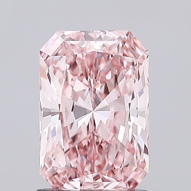 1.6ct Radiant Fancy Vivid Pink VS1 IGI