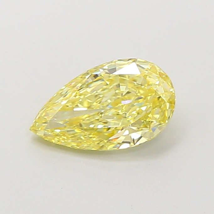 1.0ct Pear Fancy Intense Yellow VVS1 IGI