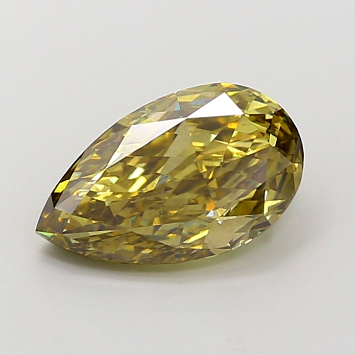 0.6ct Pear Fancy Intense Yellow VS1