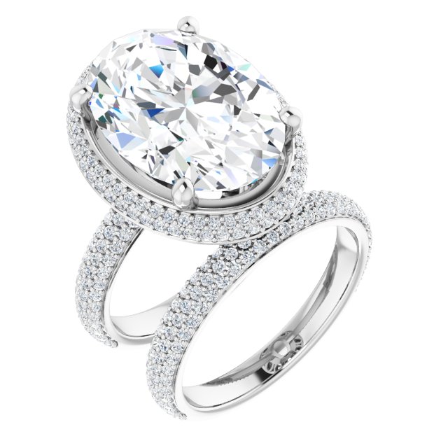 Platinum Halo Engagement Ring Jewellery Warehouse