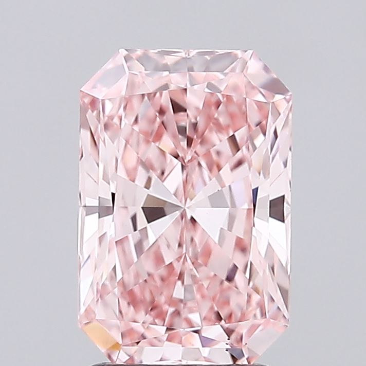 2.1ct Radiant Fancy Vivid Pink VS1 IGI