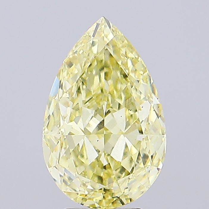 Pear 4.45ct Fancy Yellow VS2
