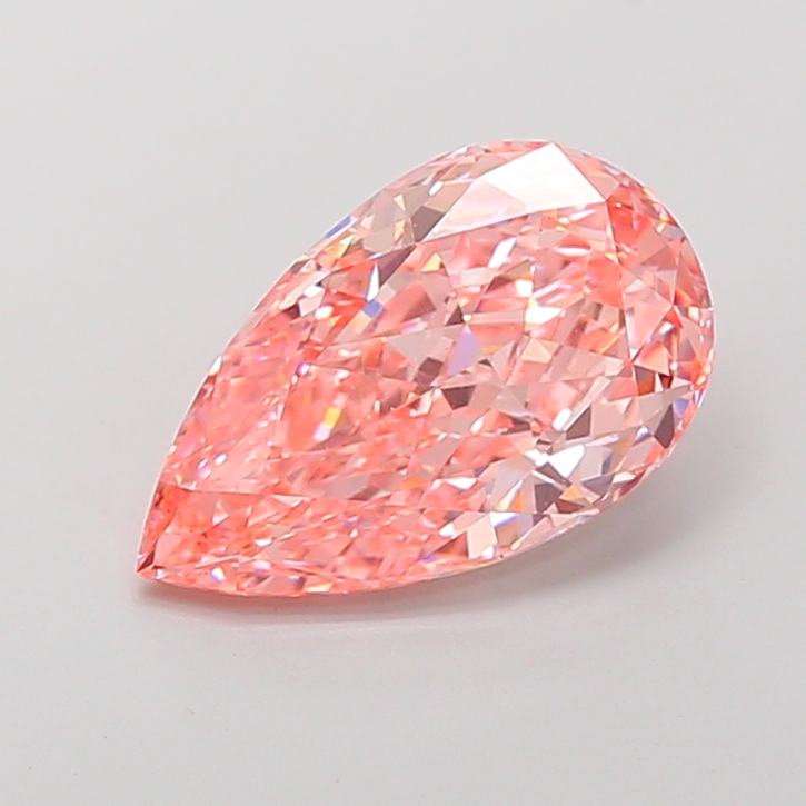 Pear 4.58ct Fancy Vivid Pink VS1