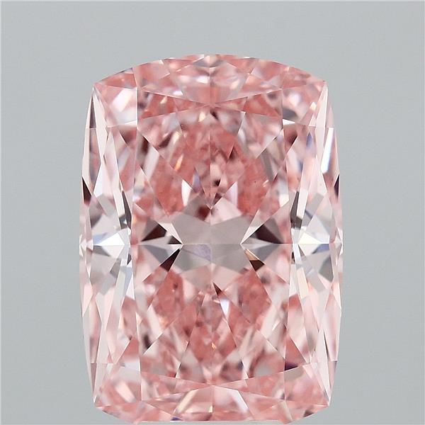 Cushion 7.08ct Fancy Vivid Pink VS1