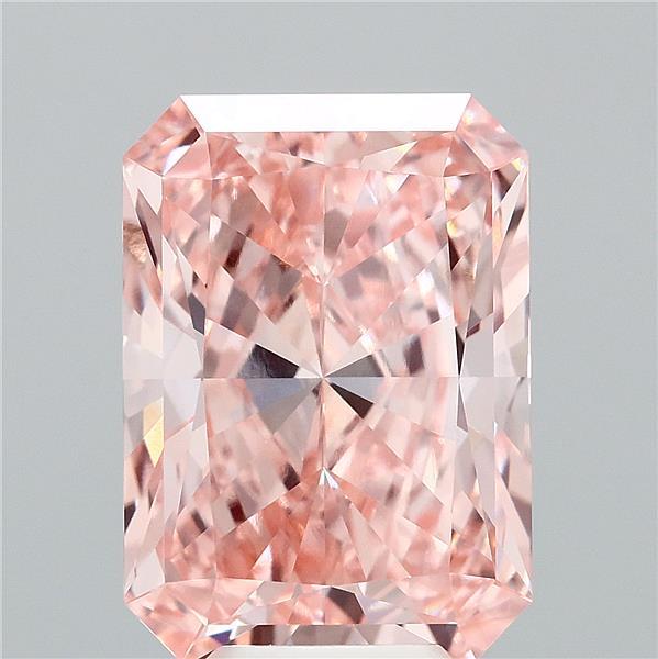 Radiant 6.54ct Fancy Vivid Pink VVS2