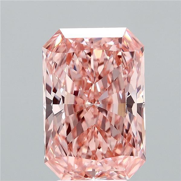 Radiant 5.26ct Fancy Vivid Pink VS1