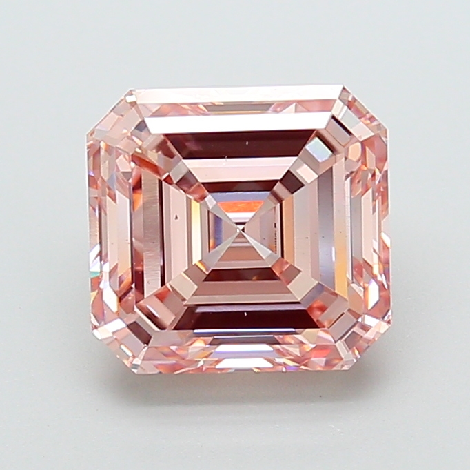 Asscher 5.01ct Fancy Pink VS1