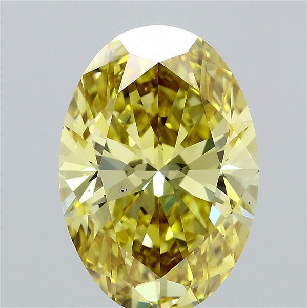Oval 4.03ct Fancy Intense Yellow VS2
