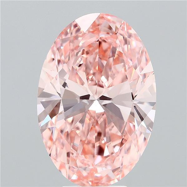 Oval 7.02ct Fancy Vivid Pink VVS2