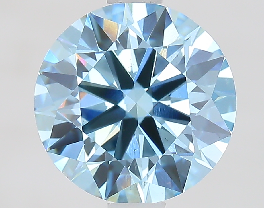 1.9ct Round Fancy Vivid Blue VS2 IGI