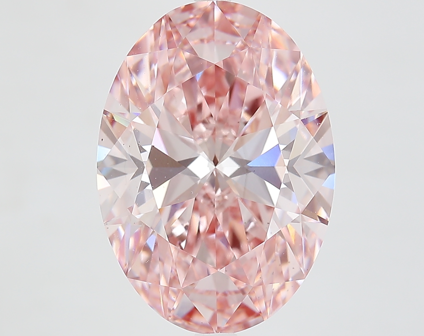 Oval 8.55ct Fancy Vivid Pink VS2