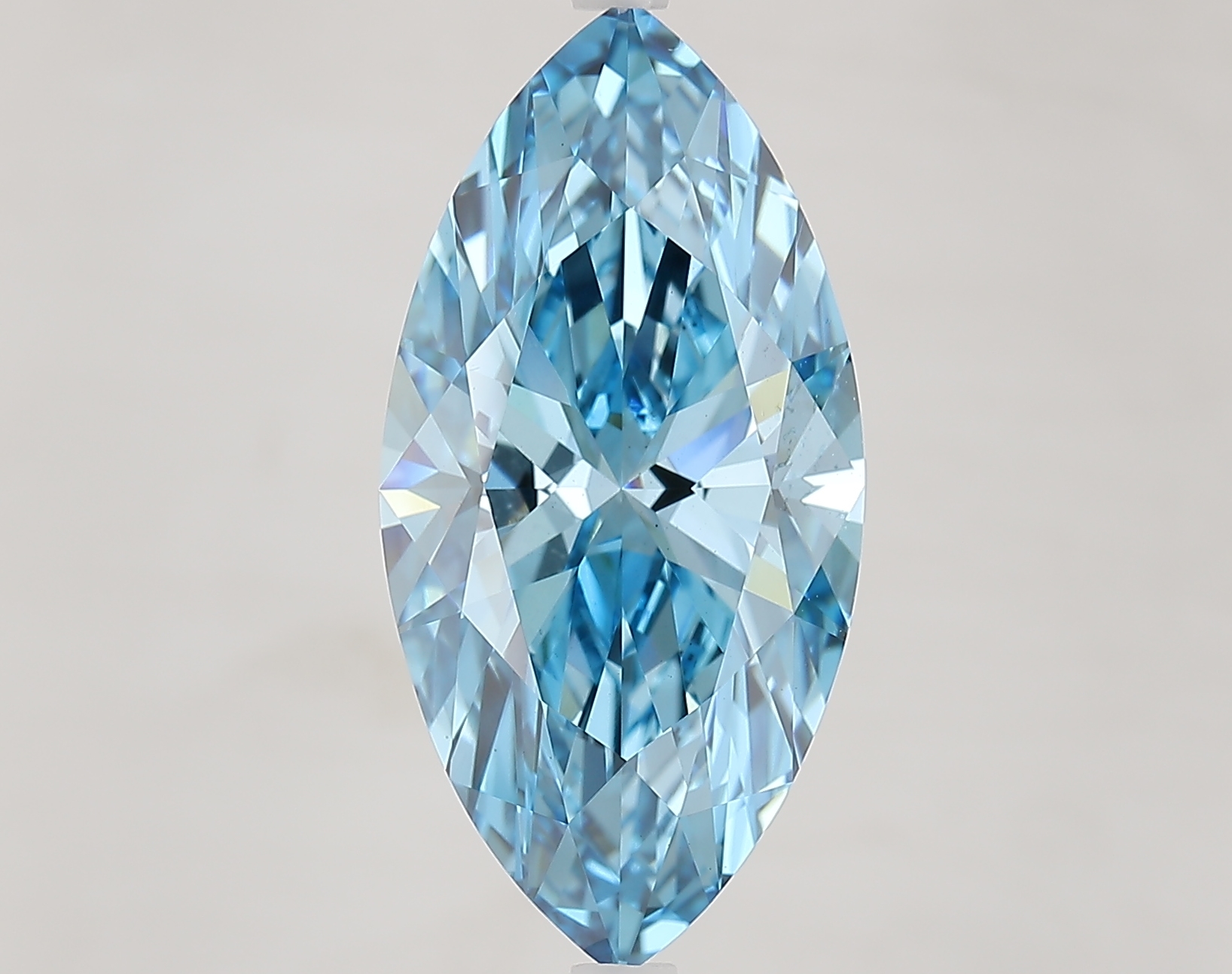 6.0ct Marquise Fancy Vivid Blue VS1 IGI