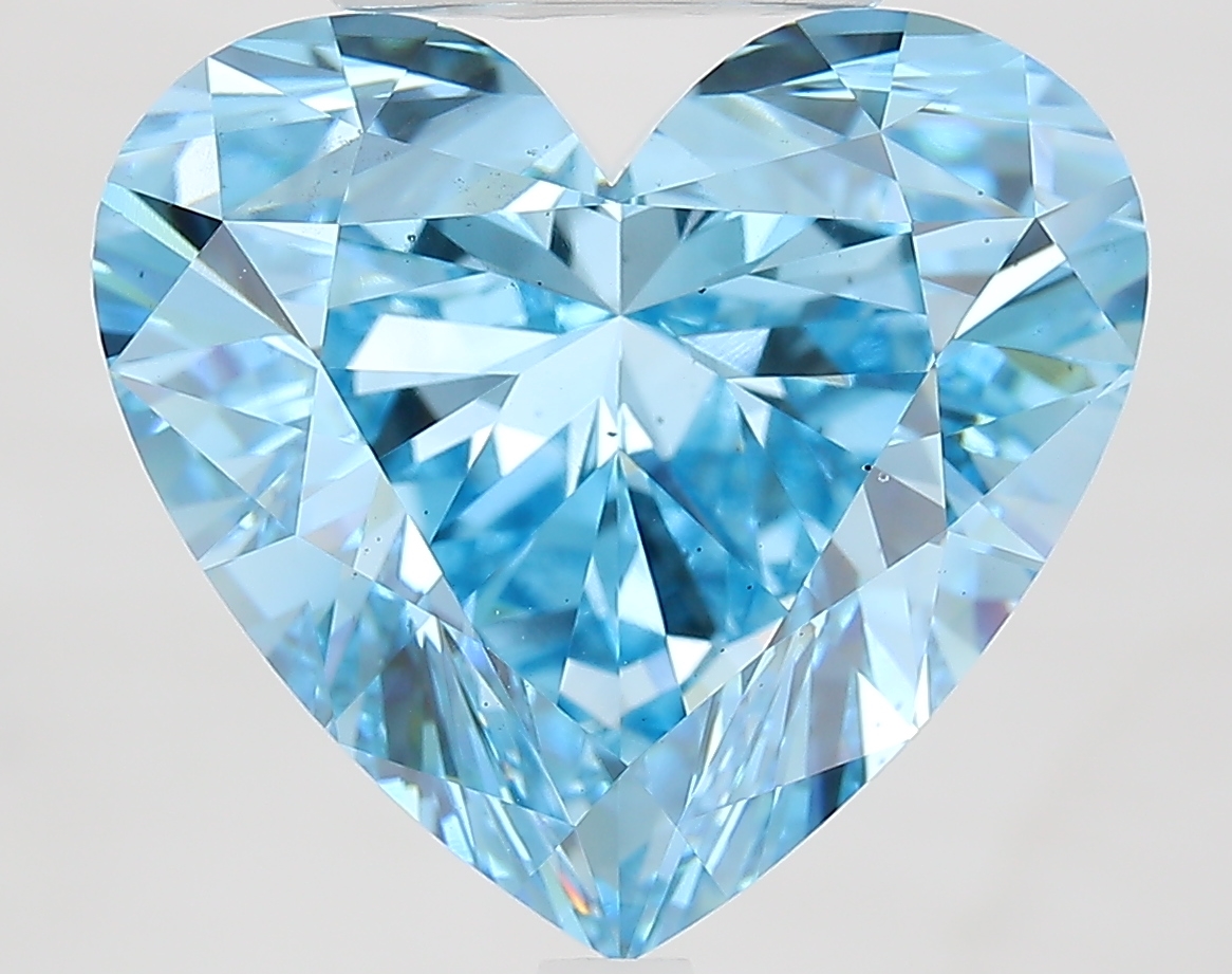 10.1ct Heart Fancy Vivid Blue VS2 IGI