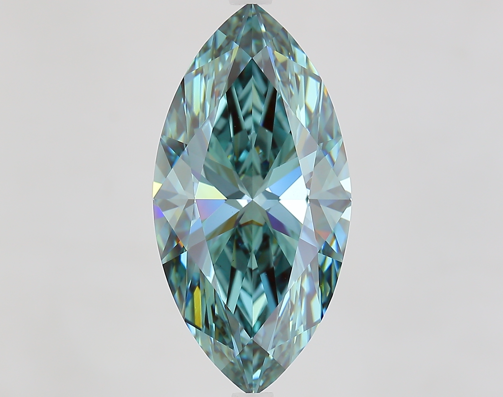7.0ct Marquise Fancy Vivid Green VS1 IGI