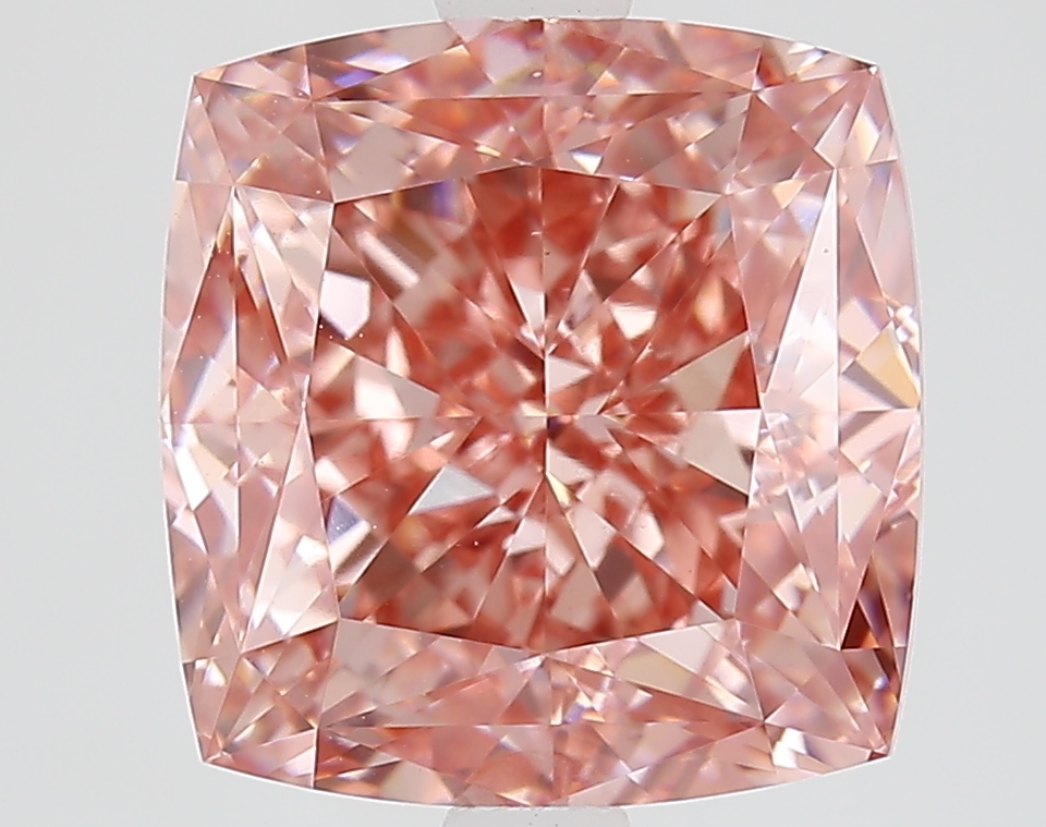 4.2ct Cushion Fancy Vivid Pink VS1 IGI