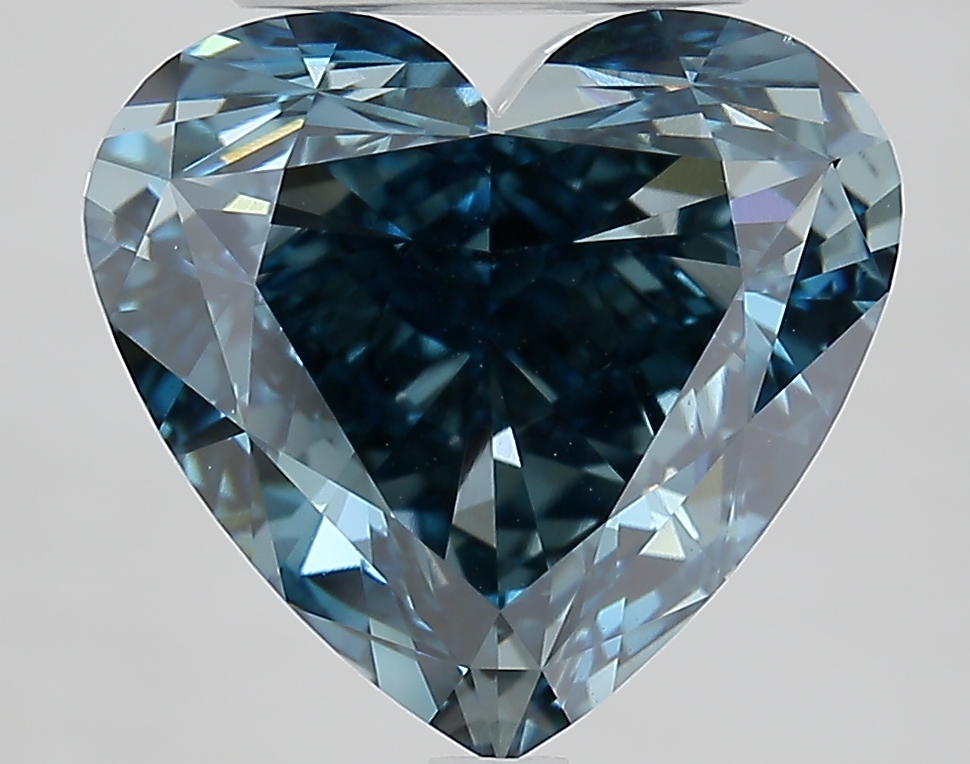 6.5ct Heart Fancy Vivid Blue VVS2 IGI