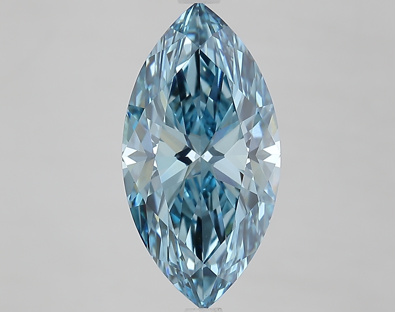 3.8ct Marquise Fancy Vivid Blue VVS1 IGI