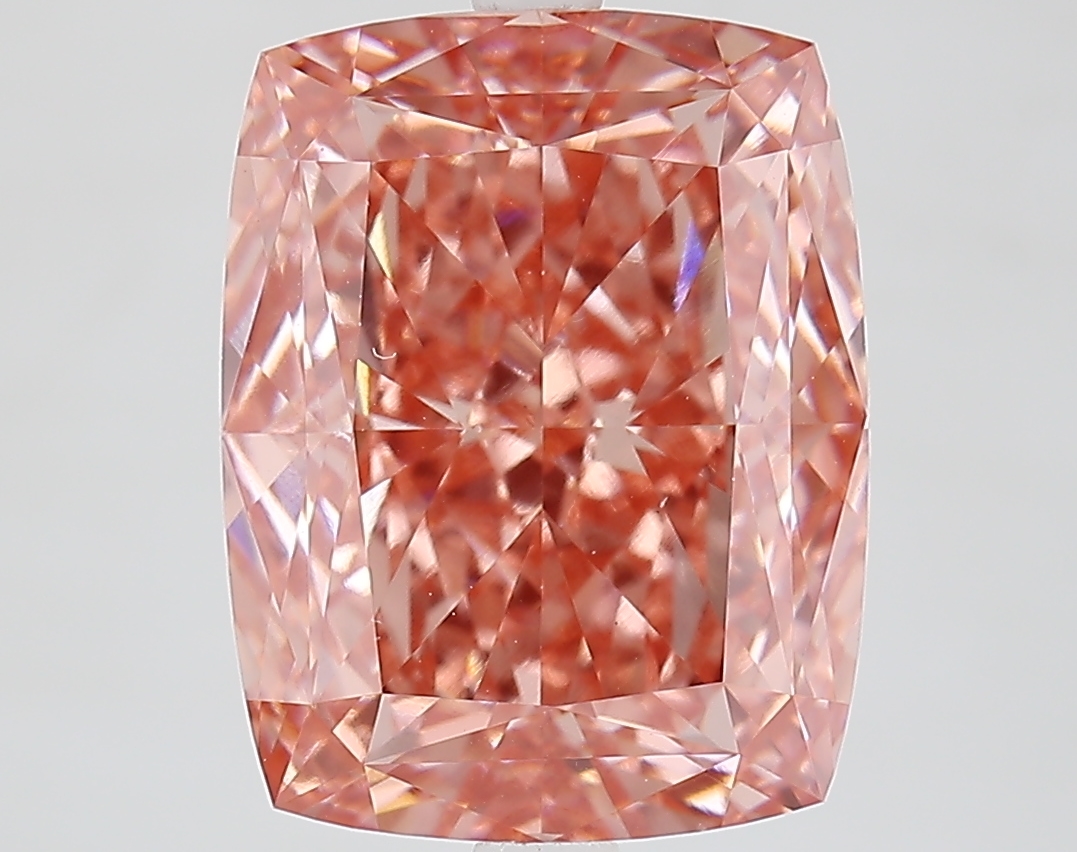 7.0ct Cushion Fancy Vivid Pink VS1 IGI