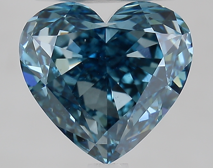3.0ct Heart Fancy Vivid Blue VS1 IGI