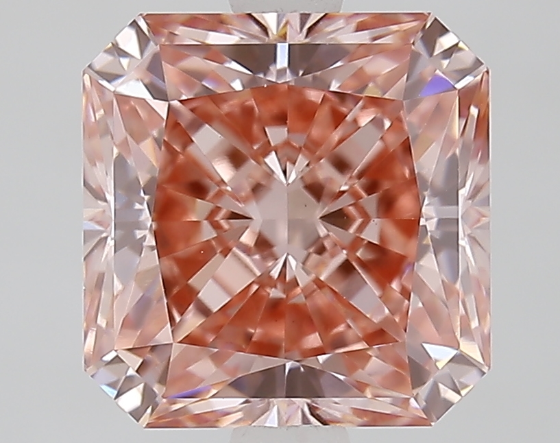 3.1ct Radiant Fancy Vivid Pink VS1 IGI