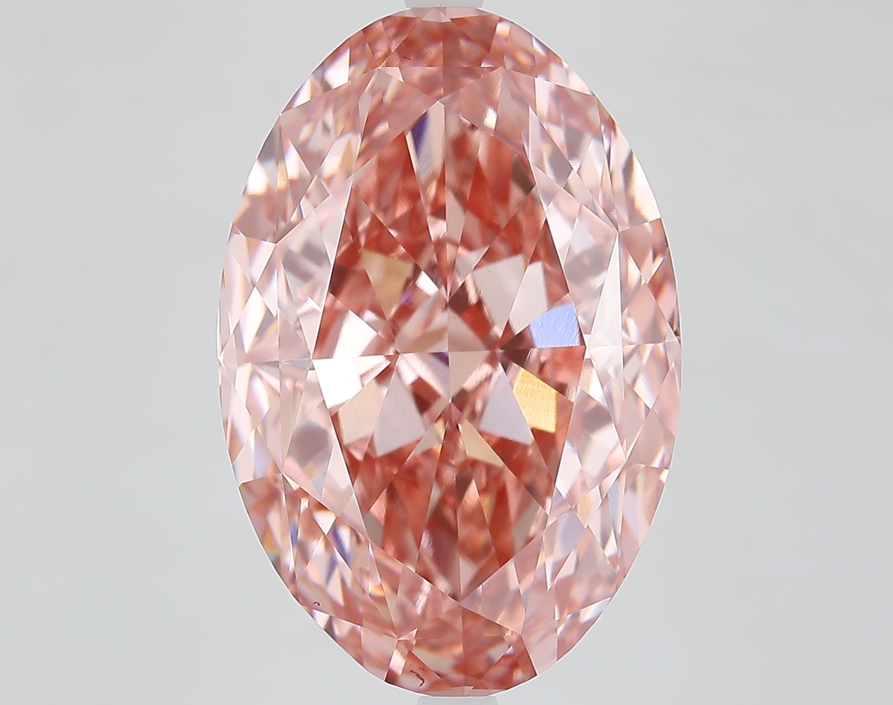 Oval 15ct Fancy Vivid Pink VS1