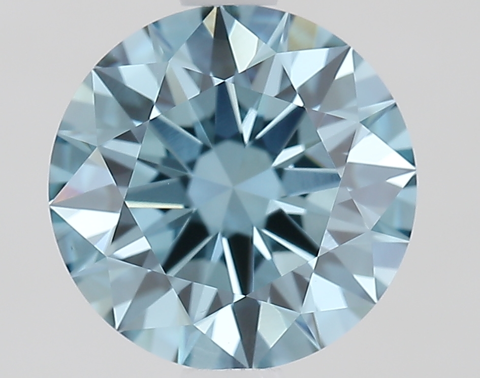 1.6ct Round Fancy Vivid Blue VVS2 IGI