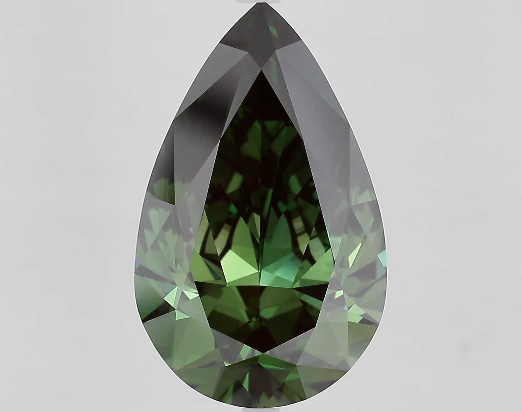 10.0ct Pear Fancy Deep Green VS1 IGI
