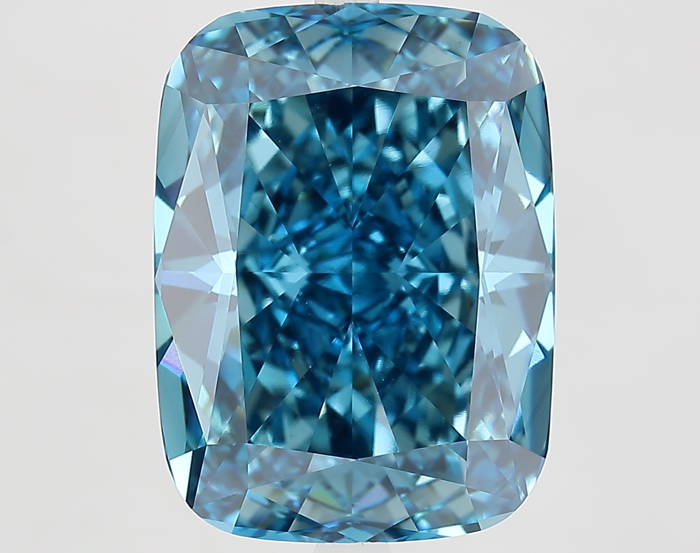 11.2ct Cushion Fancy Vivid Blue VS1 IGI