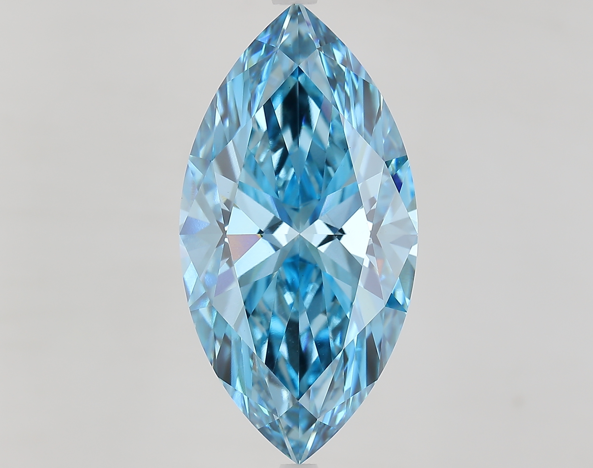 10.33ct Marquise Fancy Vivid Blue VS1 IGI