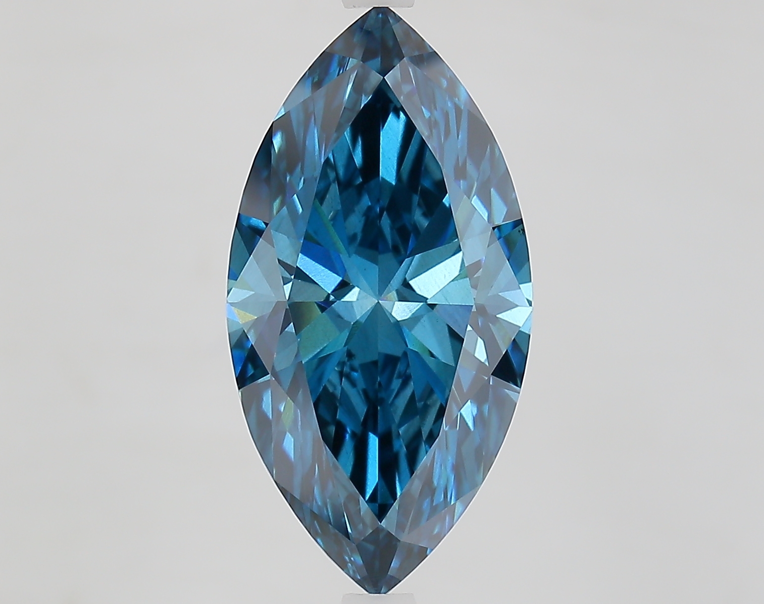 5.5ct Marquise Fancy Vivid Blue VS2 IGI