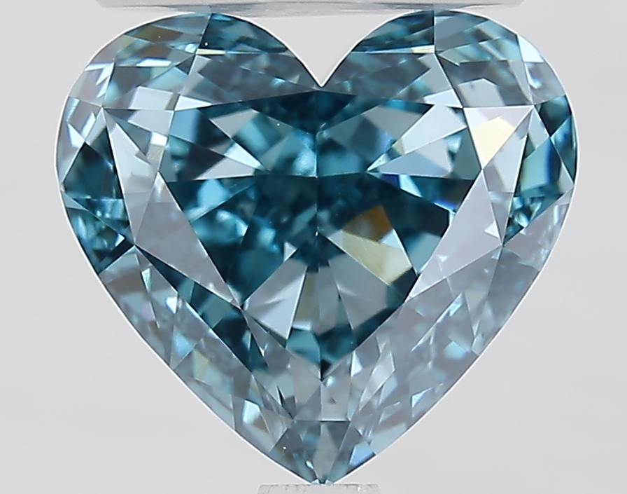 3.0ct Heart Fancy Vivid Blue VVS2 IGI