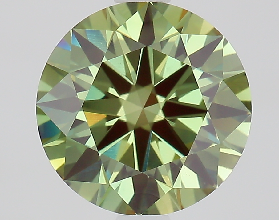 2.0ct Round Fancy Vivid Green VS1 IGI