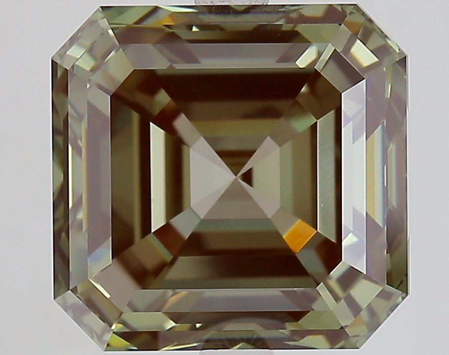 7.3ct Asscher Fancy Intense Green VVS2 IGI