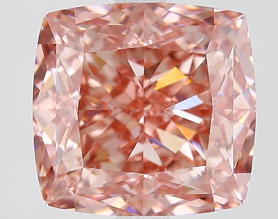 4.1ct Cushion Fancy Vivid Pink VVS2 IGI