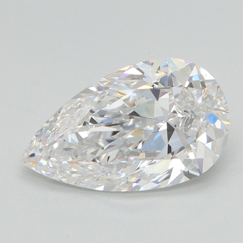 1.68 Carat Pear Cut Lab Diamond