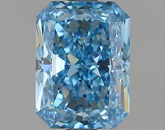 1.9ct Radiant Fancy Vivid Blue VVS2 IGI