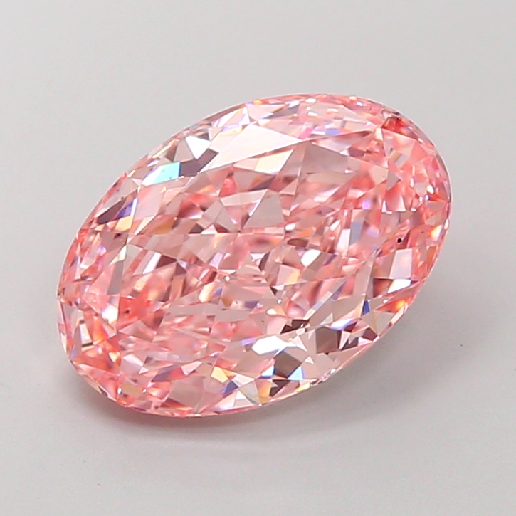 3.6ct Oval Fancy Vivid Pink VS2 IGI
