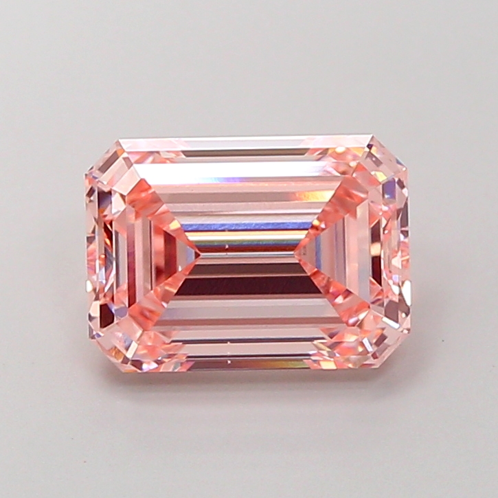 3.1ct Emerald Fancy Intense Pink VS2 IGI