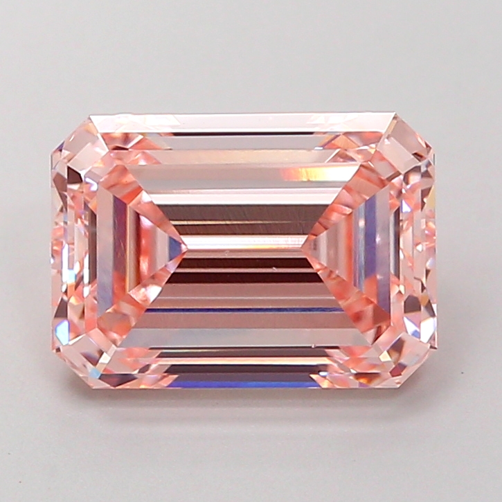 3.1ct Emerald Fancy Intense Pink VS2 IGI